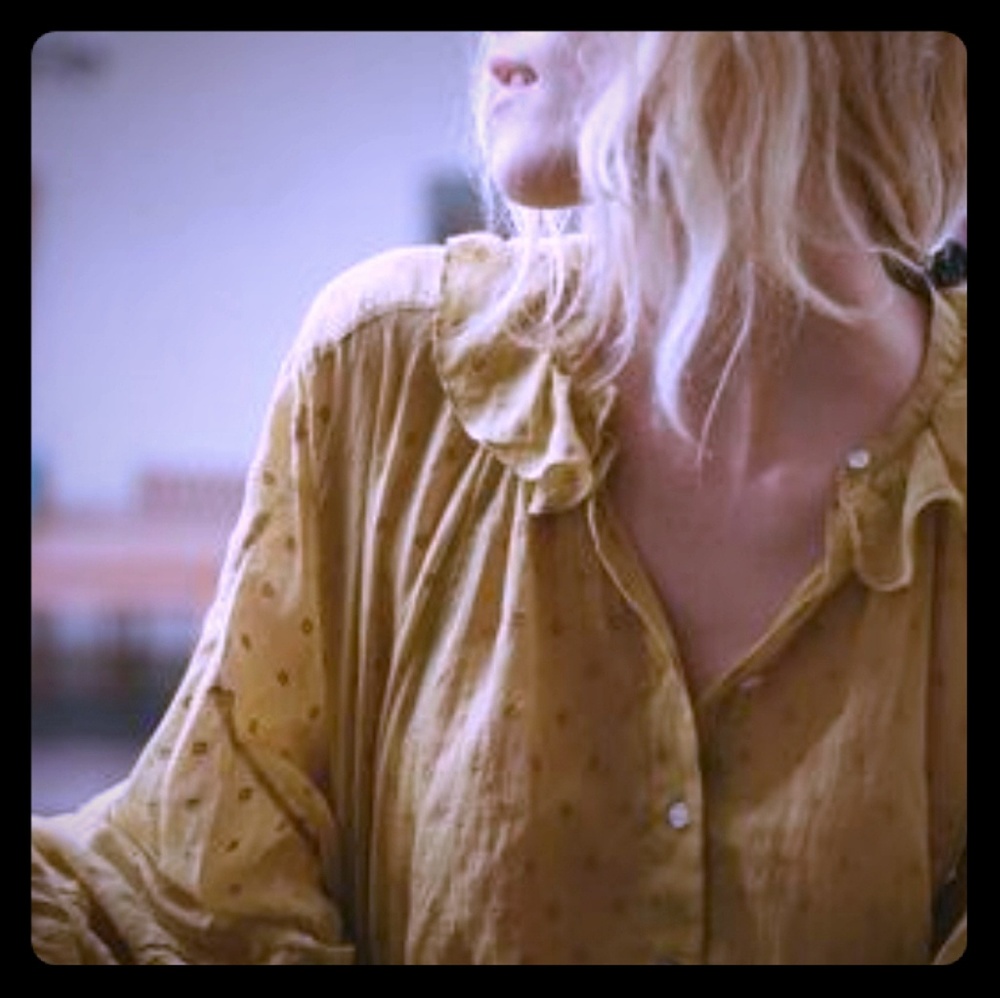 DÔEN Rosebay Top Wheat.SAMPLE/PROTOTYPE Size SMALL